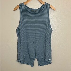 Zella Striped Open Back Athletic Tank Top
